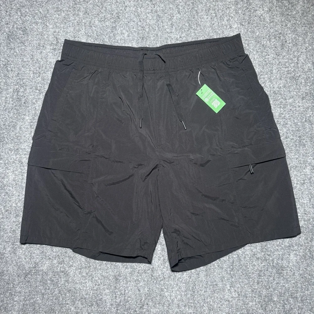 Gap Shorts Trail Hiking‎ Cargo Short 100% Nylon Men Size Medium Black 6 Inch NWT